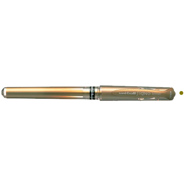 Uni-Ball Roller Kalem Signo Broad Jel Bilye Uç Davetiye 1.0 MM Altın UM-153