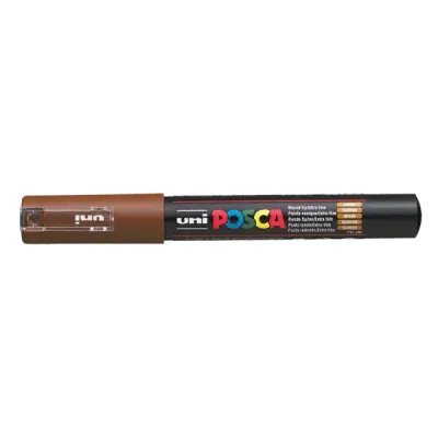 Uni-Ball Markör Boyama Posca Su Bazlı Poster 0.7 MM Kahverengi PC-1M