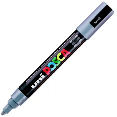 Uni-Ball Posca 1.8-2.5 Su Bazlı Poster Markörü Gri