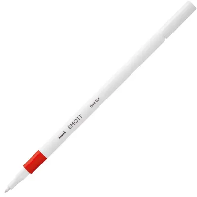 Uni-Ball Akrilik Uçlu Kalem Emott 0.4 MM Fine Kırmızı