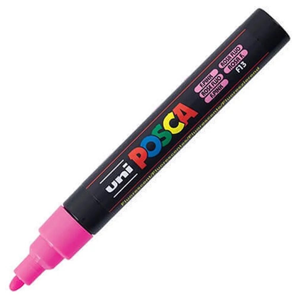 Uni-Ball Posca 1.8-2.5 Su Bazlı Poster Markörü F.Pembe N PC-5M