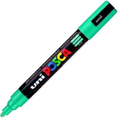 Uni-Ball Posca 1.8-2.5 Su Bazlı Poster Markörü Zümrüt Yeşilin Pc-5M