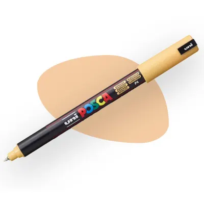 Uni-Ball Posca 0.7 Su Bazlı Boyama Markörü Kayısı N