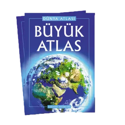 4E Atlas Büyük (Dünya Atlası) Karton Kapak Karatay Yayınevi