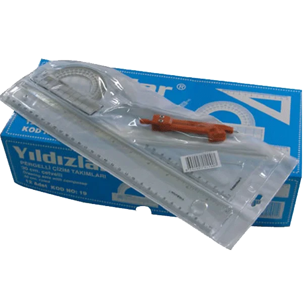 Yıldızlar Çizim Takımı Pergelli 30 CM 19