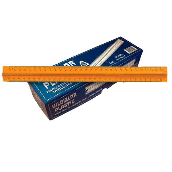 Yıldızlar Standart Cetvel Plastik Tribli Desimetre 30 CM 64