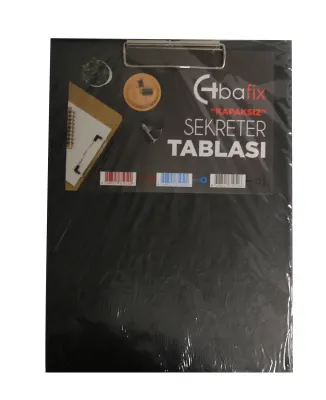 Bafix Kapaksız Sekreterlik Plastik A4 Siyah