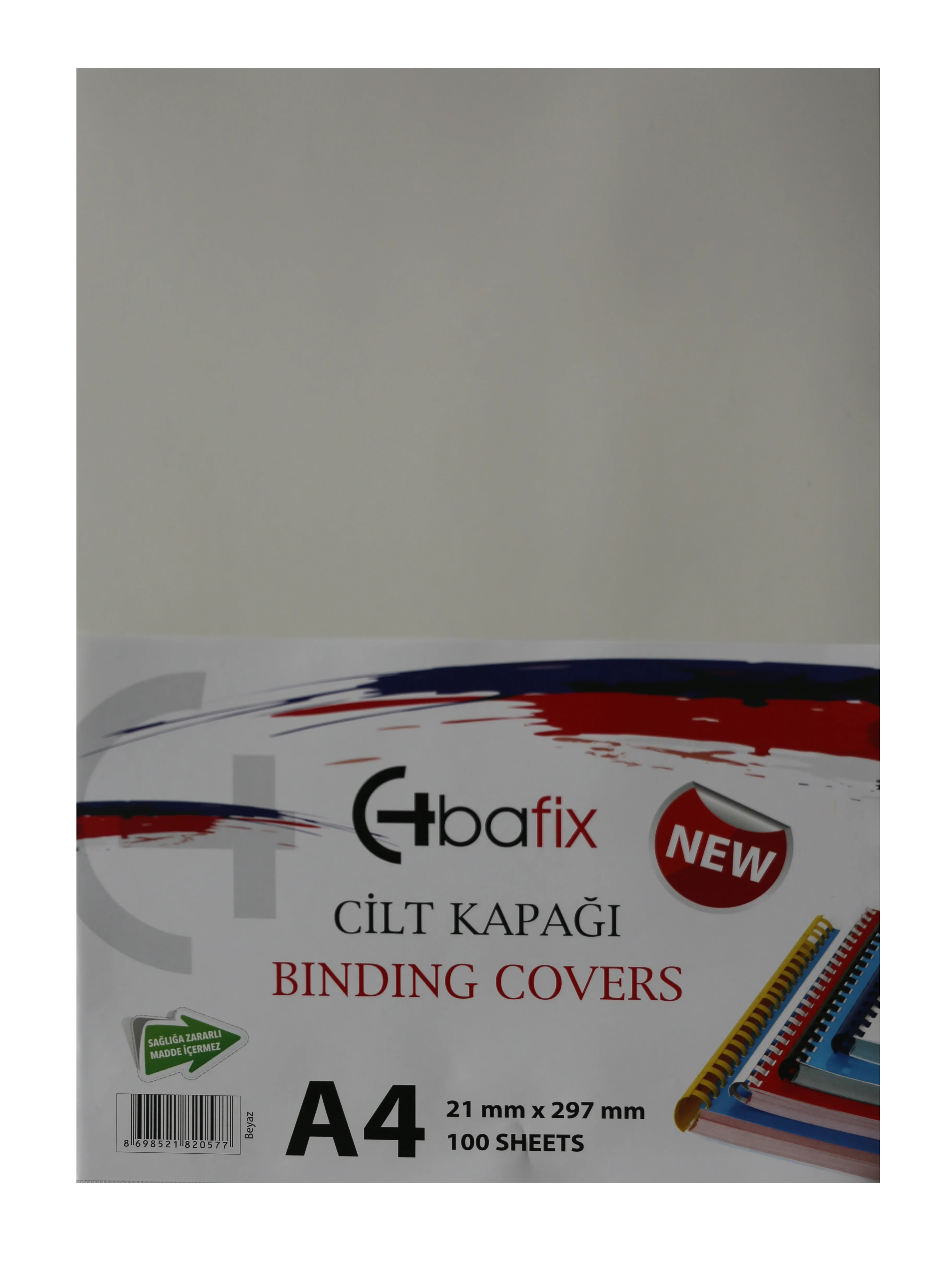 Bafix Cilt Kapağı Plastik Opak A4 160 MIC Beyaz