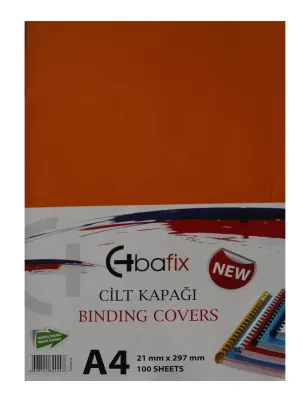 Bafix Cilt Kapağı Plastik Opak A4 160 MIC Turuncu