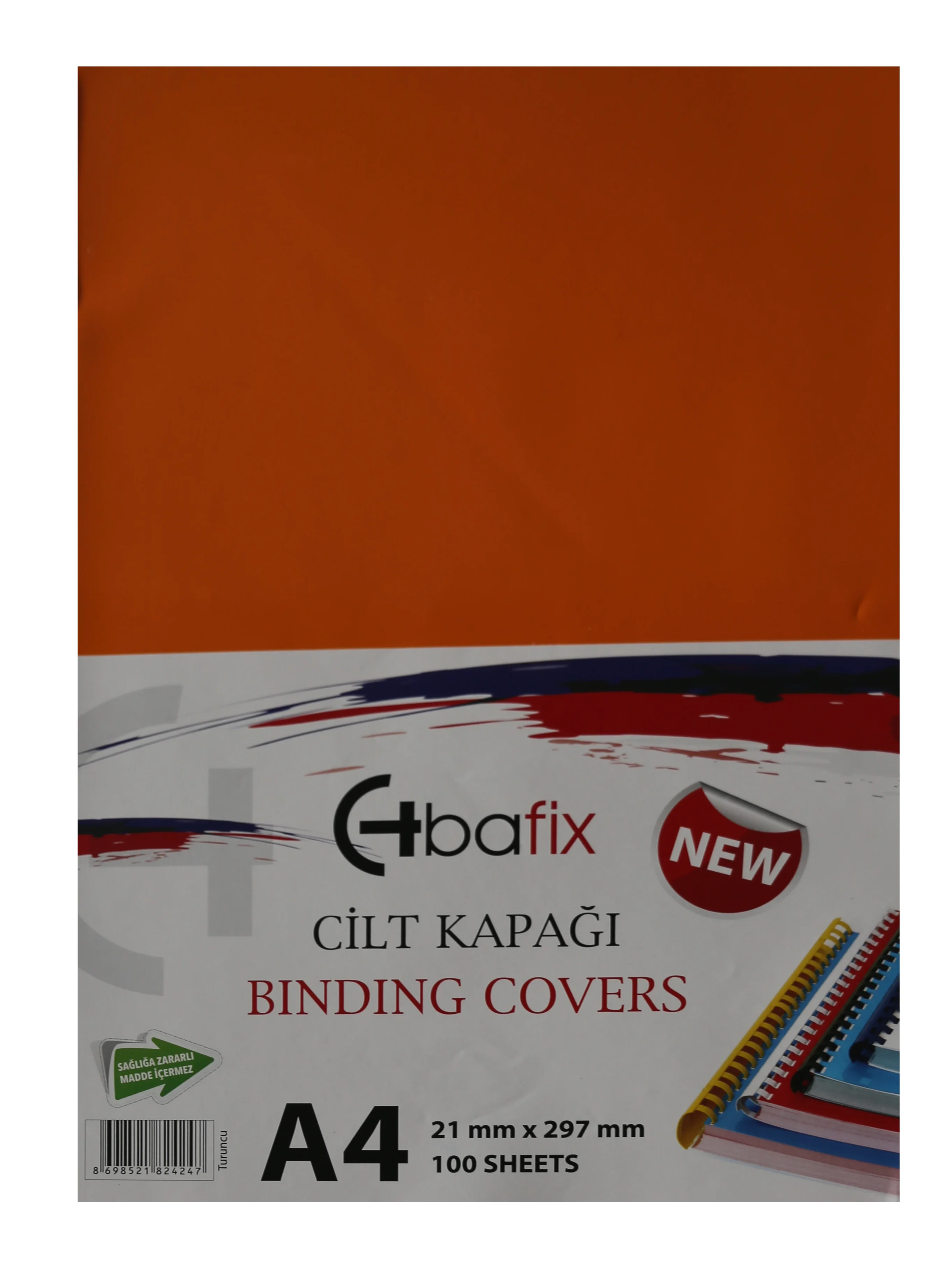 Bafix Cilt Kapağı Plastik Opak A4 160 MIC Turuncu