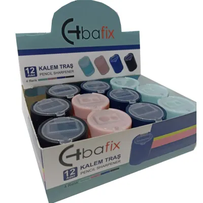 Bafix Kalemtıraş Çift Delikli Kapaklı Ts8142