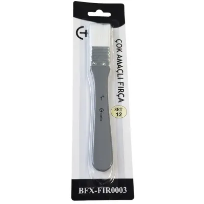 Bafix Fırça Tekli Set-12 sap gri genel kul Bfx-Fır0003