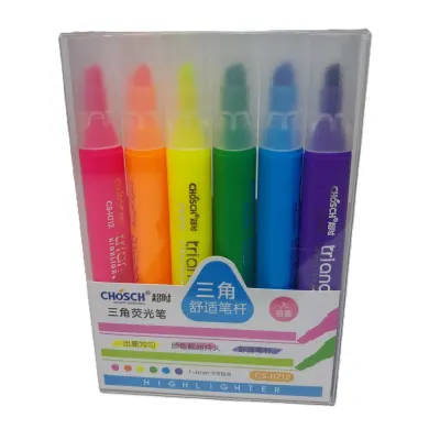 Bafix Fosforlu Kalem Kalem Tipi Chosch 6 Renk 6 LI Blister CS-H712