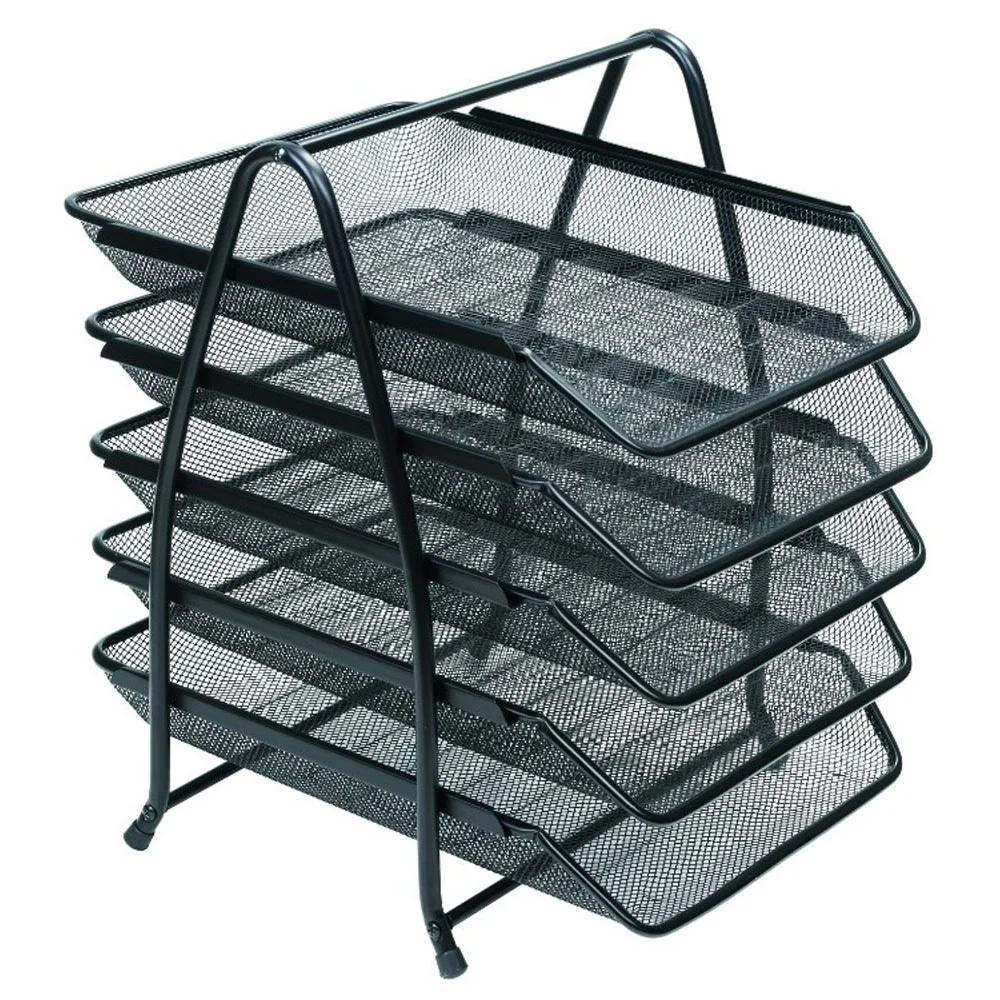 Bafix Evrak Rafı Metal Perforeli 5 Li Gri BFX-MER9207S