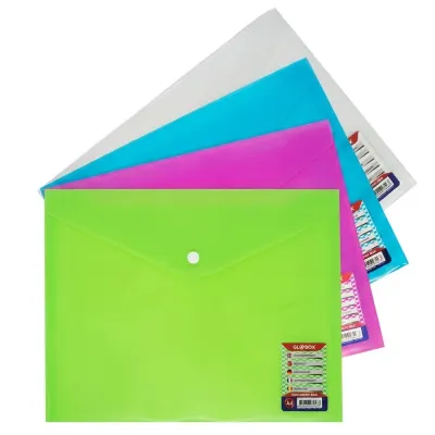Globox Çıtçıtlı Dosya Neon Karışık 6458
