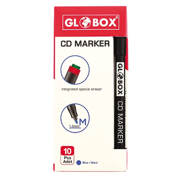 Globox Asetat Kalemi Permanent M Seri Mavi 1004
