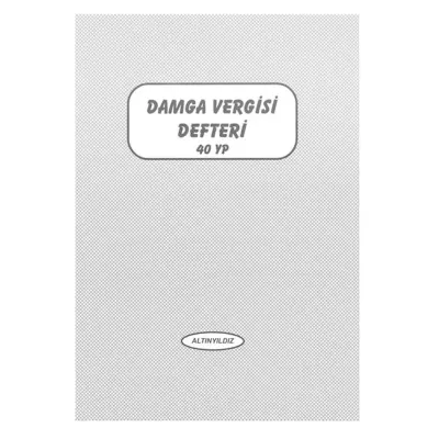 Altınyıldız Damga Vergisi Karton Kapak 40 YP