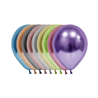 Balonevi Balon 12" Krom Karışık 50 Li