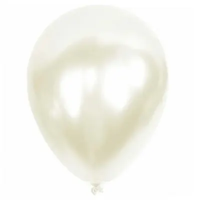 Balonevi Balon 12" Metalik Beyaz 12 Li