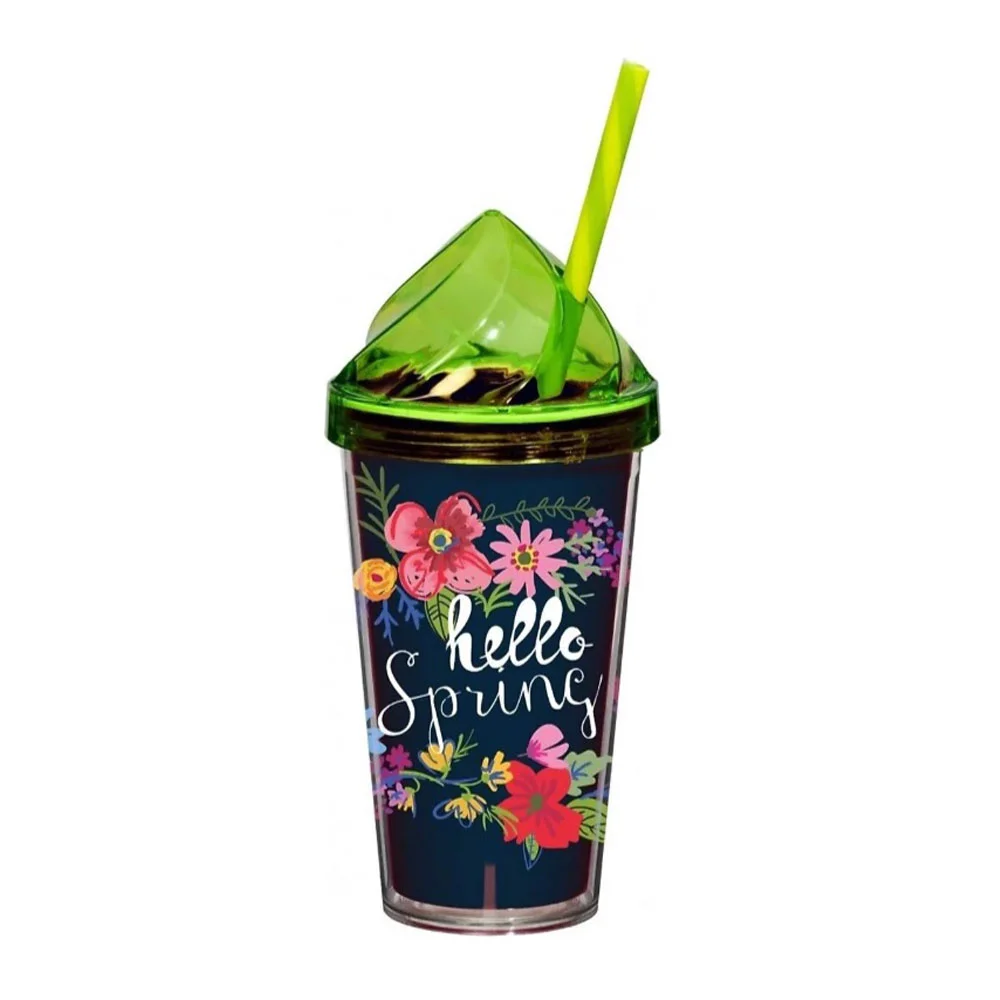 Herevin Desenli Çift Kat Pipetli Brdk-Hello Spring 540 CC 161349-003