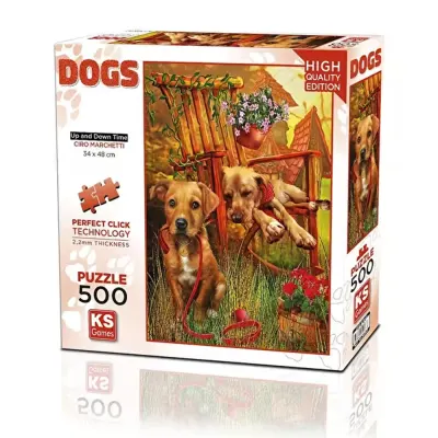 Ks Games Puzzle 500 Parça Up &amp; Down Time Yetişkin 20067