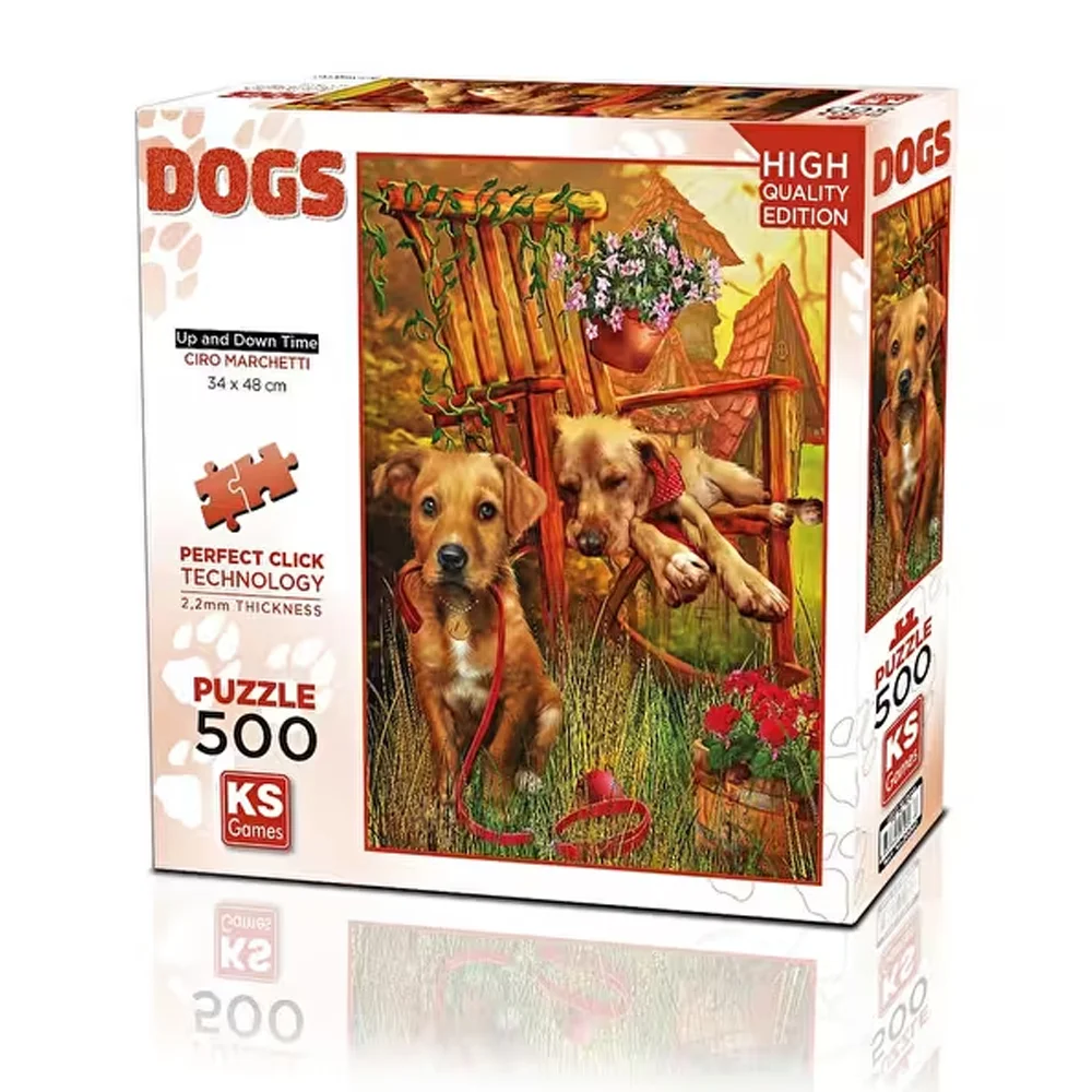 Ks Games Puzzle 500 Parça Up &amp; Down Time Yetişkin 20067