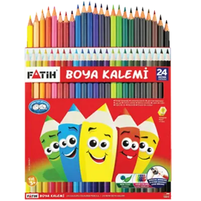 Fatih Kuru Boya Karton Kutu Tam Boy 24 LÜ 33225
