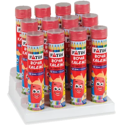 Fatih Kuru Boya Metal Tüp Kutu Tam Boy 12 Lİ 33114