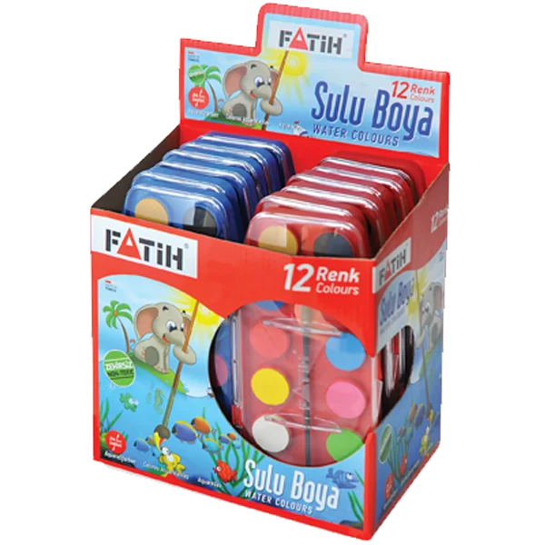 Fatih Sulu Boya 12 Renk 24 ML F-12