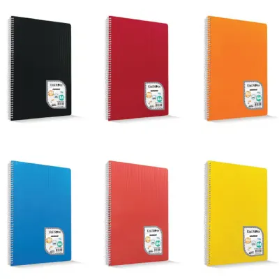 Çınar Colormaxi Spiralli Plastik Kapak 17x24 96 YP Düz 96/0