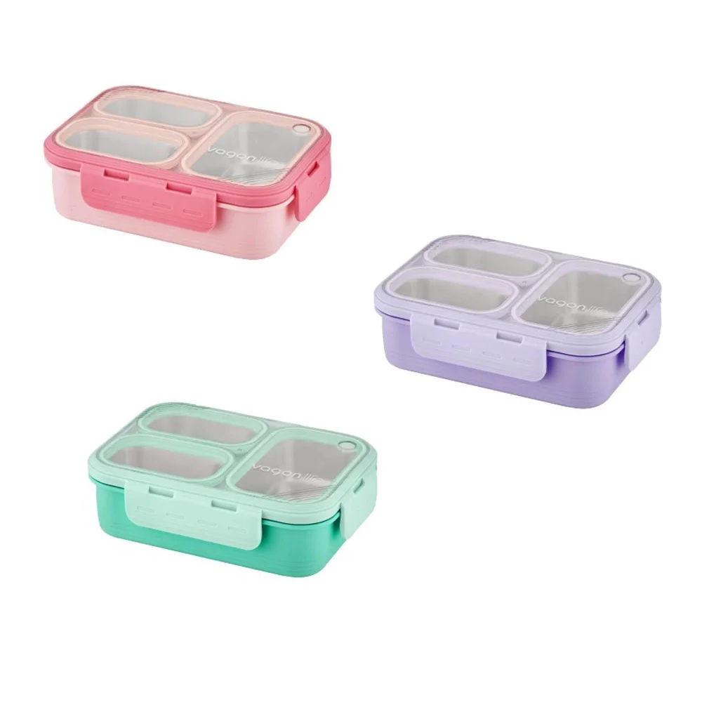Vagonlife Beslenme Kutusu Lunch Box Paslanmaz Çelik 620 ML XC-7097