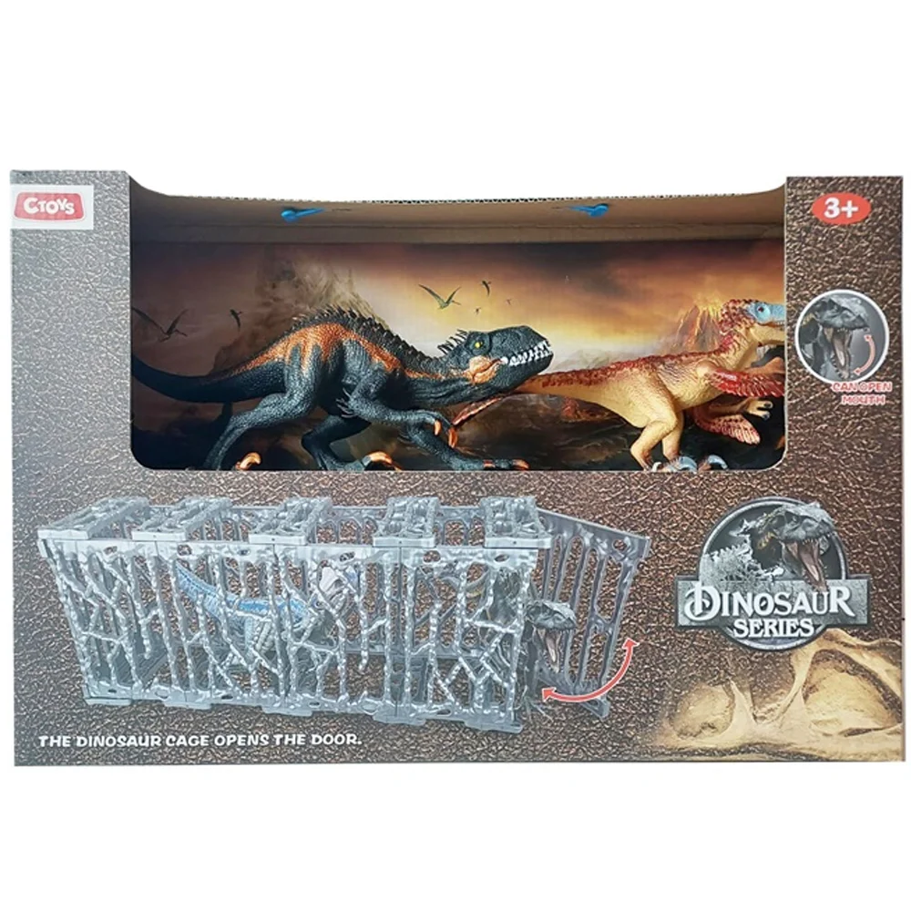 Ctoy Oyuncak Kafesli Dinozor Seti CTOY-610-80