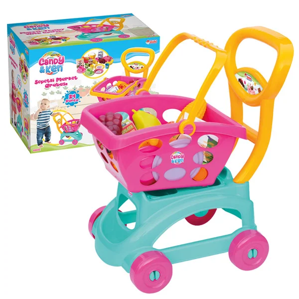 Dede Oyuncak Candy &amp; Ken Sepetli Market Arabası 03032