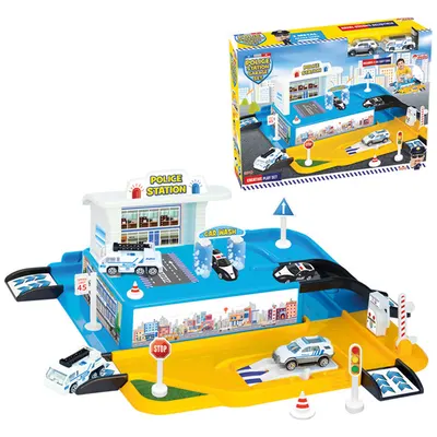 Dede Oyuncak Polis İstasyonu Garaj Set 03371