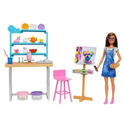 Barbie Nin Sanat Atölyesi Oyun Seti HCM85