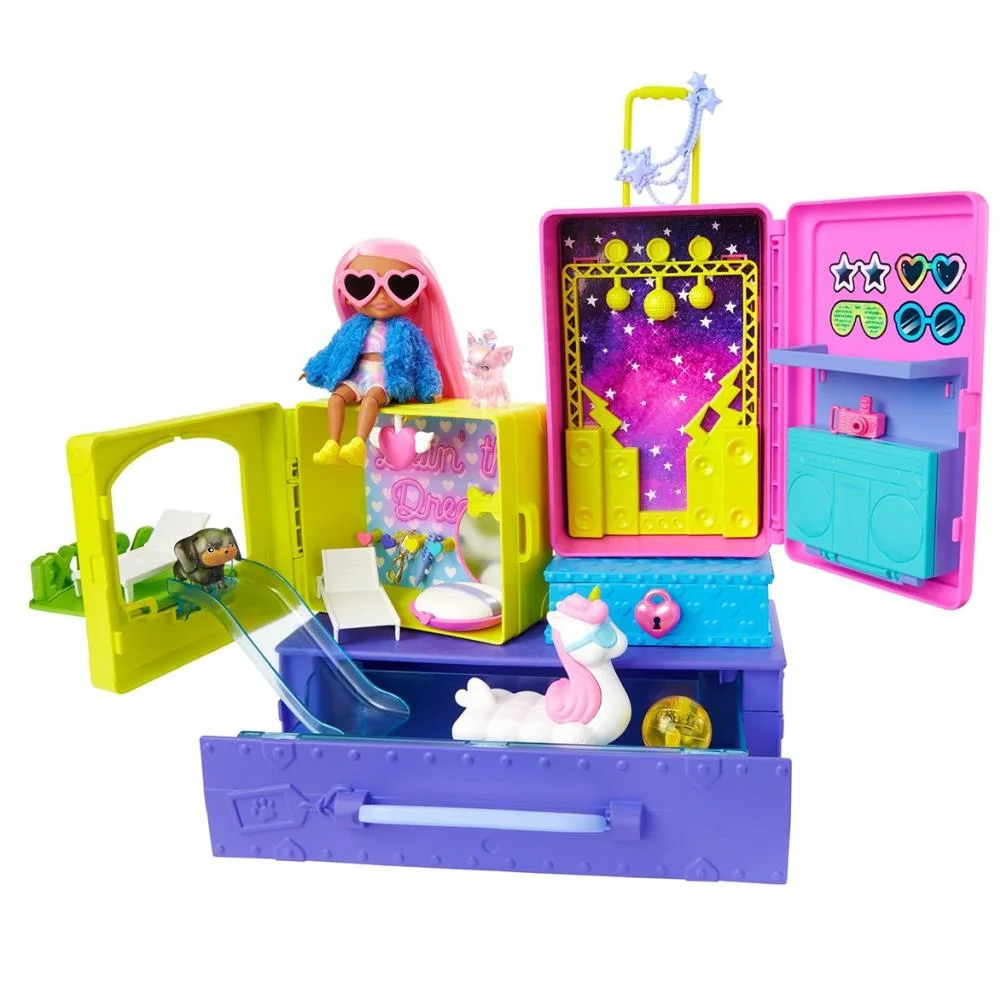 Barbie Extra Mini Bebekler ve Hayvan Dostlarının Seyahat Maceraları HDY91