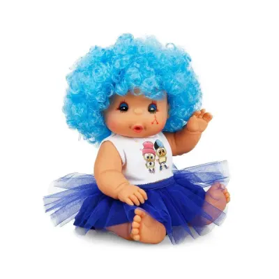 Sunman Oyuncak Afro Kıvırcık Renkli Saçlı Bebek 23 Cm 20040