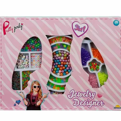 Sunman Oyuncak Hobi Set Takı Yapımı Boncuklu 3In1