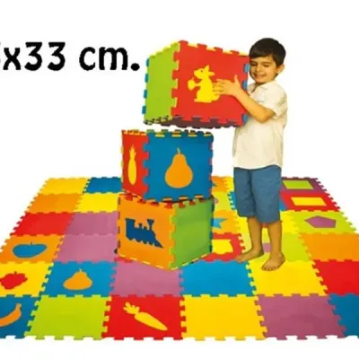 Matrax Eva Puzzle|33x33Cm.x 7 MM.| Geometrik Şekiller
