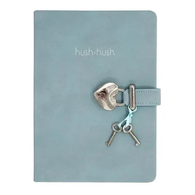 Hush Hush Kilitli Defter 80 Gr 160 Yp.Çiz. A.Mavi