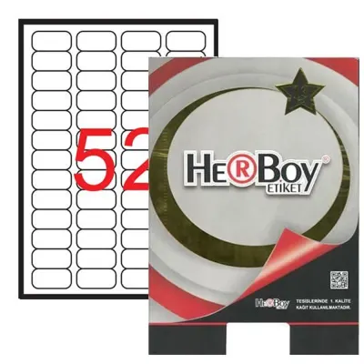 Herboy Laser Etiket 100 YP 46.4x21.2 Laser-Copy-Inkjet HB-1052