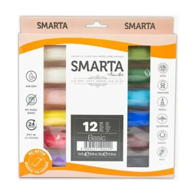 Smarta Hava İle Kuruyan Modelleme Seti 12 Li 30000090